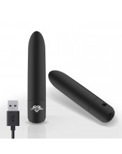 Shoty - Klasický černý mini vibrator 10 x 2 cm. 