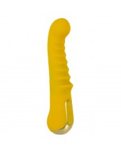 Vibrátor na G-bod Super Strong žlutý 20 × 4,2 cm.