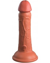 King Cock Elite 6" Dual Density Vibrator - Ultra Realistický silikonový vibrátor s dvojitou hustotou a dálkovým ovládáním
