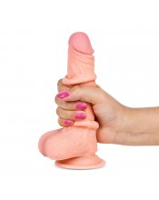 Slidy hyperrealistické dildo 7" s dvojitou vrstvou, tělová 