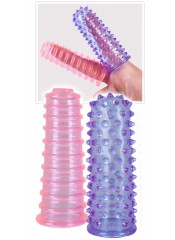 DAREK Sada 2 plastových rukávů pro neuvěřitelné prstování a extrémní stimulaci.