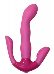 Špeciálni Vibrátor pro Bod-G s klitorisem a análním stimulátorem 18 x 3,5
