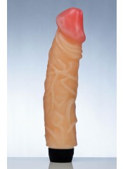 Realistický gumový vibrátor pro ženy 25 x 4,6 cm.