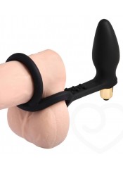 RO-ZEN analní kolik, stimulátor prostaty s erekčním kroužkem a na varlata 14 x 7 cm. 