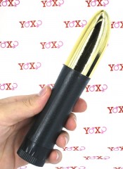 Klasický vícerychlostní vibrátor zlaty 20 x 3,5 cm.