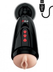 Vibrační masturbátor pro muže ve tvaru vagíny se zvuky ženy, - vysoce kvalitní 17,8 cm.