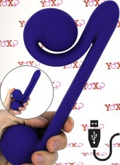 Snail Vibe - unikátní multifunkční silikonový vibrátor s 625 kombinací vibrací 24 x 3,5 cm. 