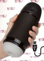 Pulsar Stroker - Vibrační masturbátor se sacím efektem pro muže 21,5 x 7,5 cm.