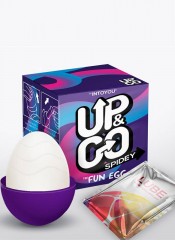 Silikonové mužské masturbátorské vajíčko - Up And Go Spidey Egg.