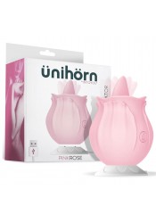 PinkRose – vibrační stimulátor vagíny a klitorisu s jazykem 7,8 × 5,7 cm