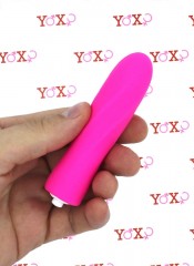 Trimy - Mini Vibrator se silikonovým spirálovým pláštěm 10 x 2,4 cm.