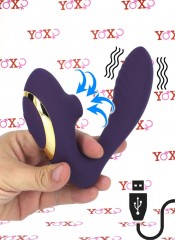 Vibrátor bodu - G 2 v 1 a silikonový Satisfyer klitorisu 13,5 x 3,5 cm.