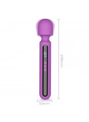 Aura Wand - masážní hlavice s digitálním LED displejem 29,5 x 5,3 cm.