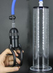 Exkluzivní průhledná vakuová pumpa na penis 24 X 5 cm.