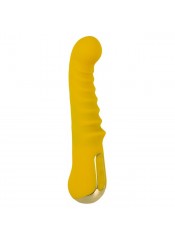 Vibrátor na G-bod Super Strong žlutý 20 × 4,2 cm.
