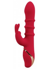 Rabbit Vibrator králíčkový vibrátor  se 3 rotačními kroužky